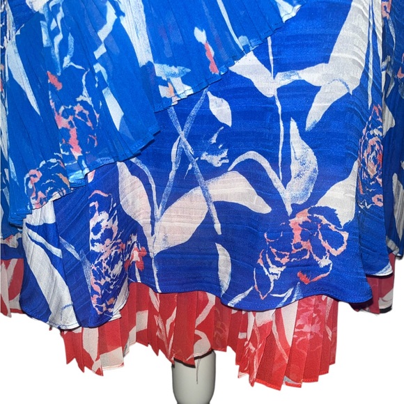 TANYA TAYLOR RED, WHITE & BLUE EVA TULIP DRESS SIZE 8 MSRP$495 - Picture 3 of 9